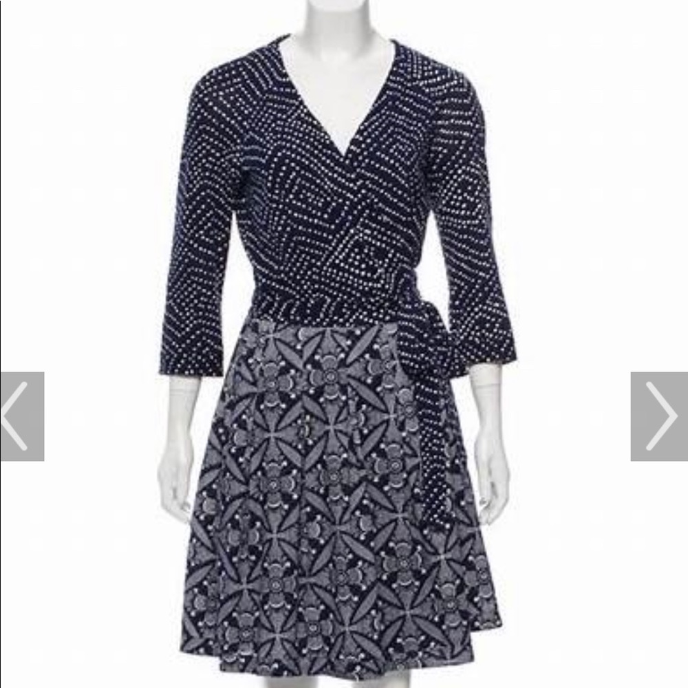 Diane von Furstenberg Wrap Dress - worn 1X - excellent condition - size 10